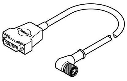 2.5米编码器连接线 NEBM-M12W8-E-2.5-N-S1G15